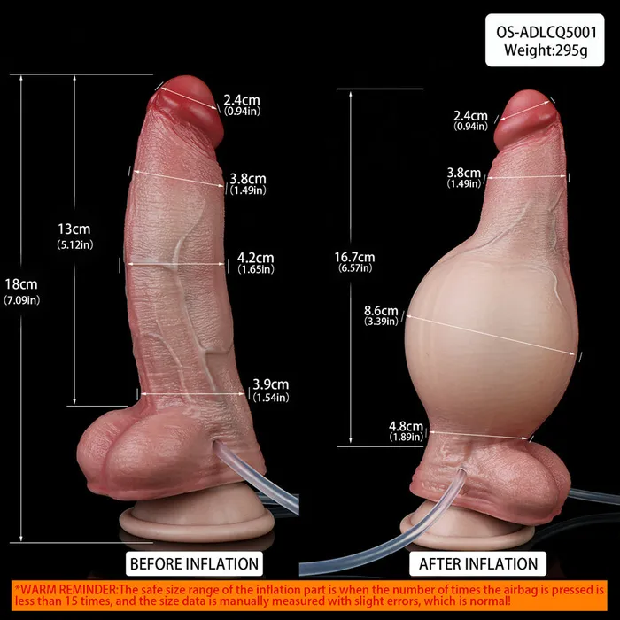 7 inch Real Dildo Inflatable For Ejaculation mysite Dildos