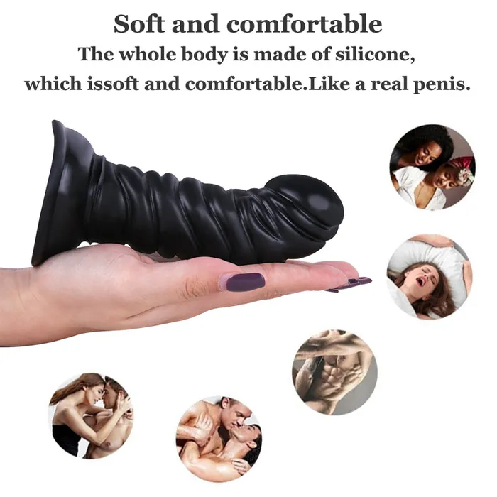 Anal MD MD 59 Thread Dildo Anal Plug Black
