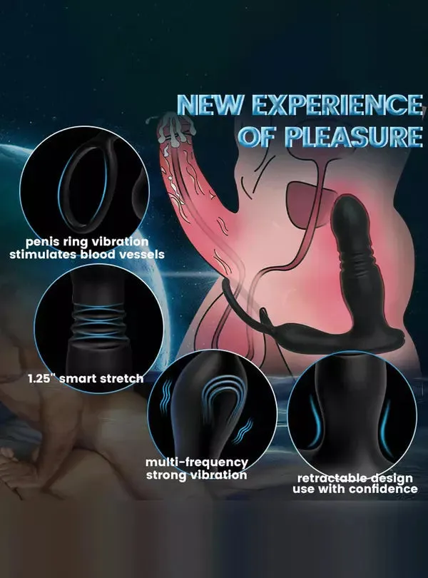 Prostate Massager 7 Modes Vibrating Thrusting Wireless Remote Control babysexlover Anal