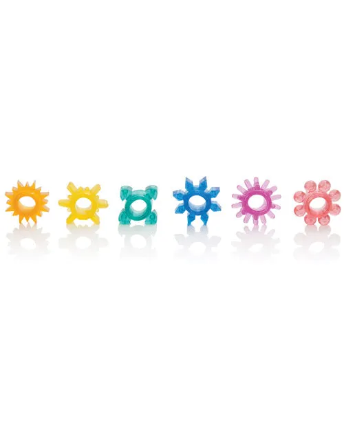 Senso 6 Pack Rings Assorted Colors California Exotic Novelties Enhancers