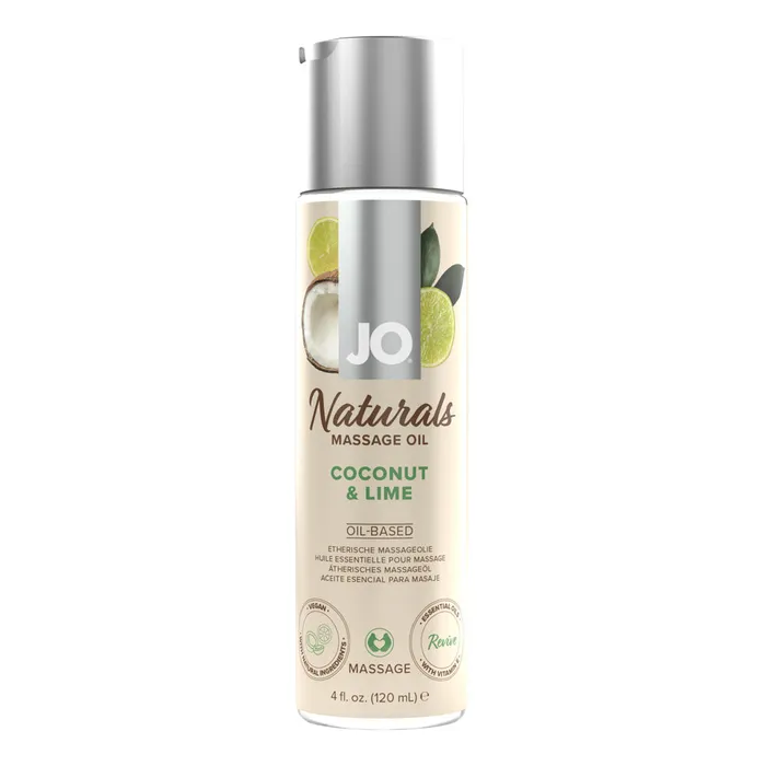 System JO Couples Jo Naturals Coconut Lime Massage 4 Oz