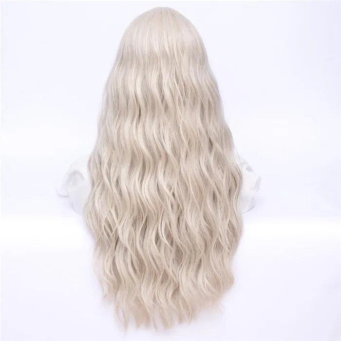 26 Inches Long Wavy Wig with Bangs CHASTITY CAGE CO Male Sex Toys