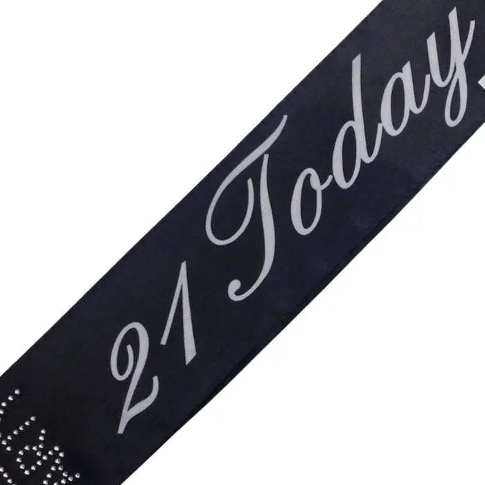 Anal House of Dasein Womens Costumes 21St Birthday Sash Today Girls Night Party Costume Celebration Bday Black Anal House of Dasein Womens Costumes 21St Birthday Sash Today Girls Night Party Costume Celebration Bday Black