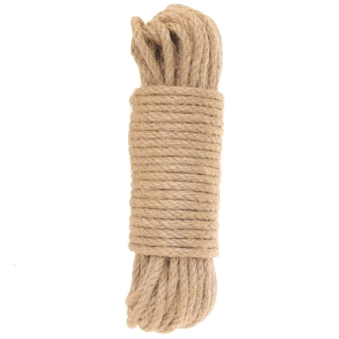Couples pink cherry XR Brands Master Series Tied Up Jute Bondage Rope 50 Foot Couples pink cherry XR Brands Master Series Tied Up Jute Bondage Rope 50 Foot