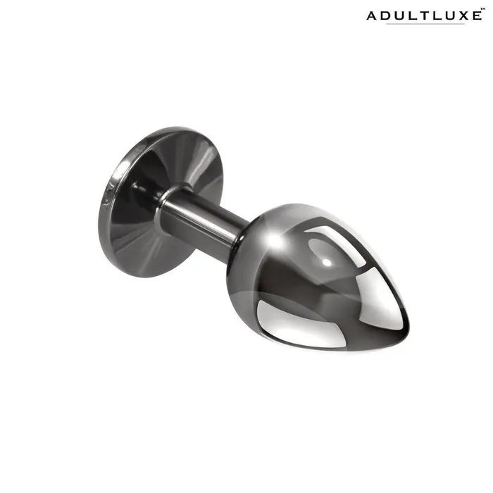 Evolved Novelties Anal Playboy Tux Small Metallic Glass Butt Plug