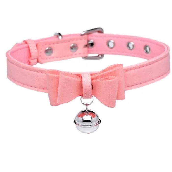 Master Series Golden Kitty Cat Bell Collar PinkSilver XR Brands Vibrators Master Series Golden Kitty Cat Bell Collar PinkSilver XR Brands Vibrators