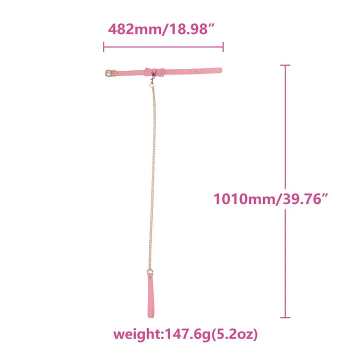Pink Bow Sissy Slave Collar CHASTITY CAGE CO Vibrators Pink Bow Sissy Slave Collar CHASTITY CAGE CO Vibrators