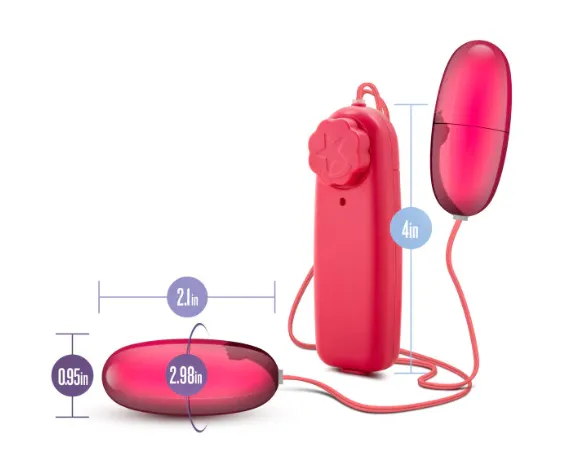 Vibrators BLUSH NOVELTIES B YOURS DOUBLE POP EGGS