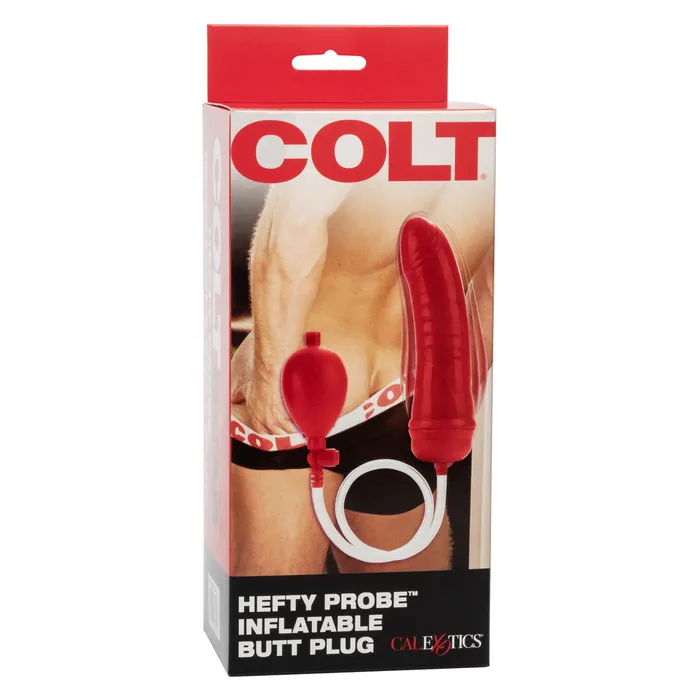Anal CalExotics Colt Hefty Probe Inflatable Butt Plug Red