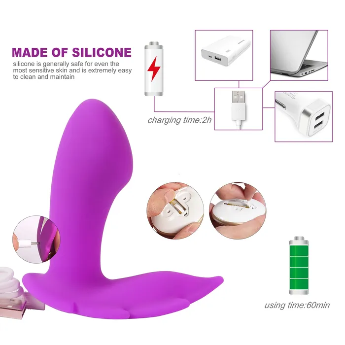 Butterfly Vibrator with 10 Powerful Vibrations nastnova Female Sex Toys Butterfly Vibrator with 10 Powerful Vibrations nastnova Female Sex Toys