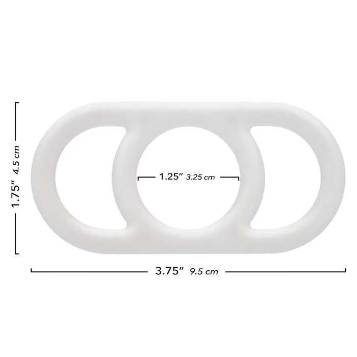 CalExotics Male Sex Toys Alpha Liquid Silicone Commander Ring Natural