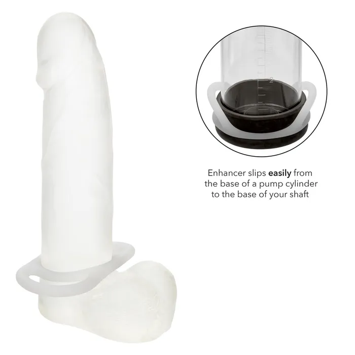 CalExotics Male Sex Toys Alpha Liquid Silicone Commander Ring Natural