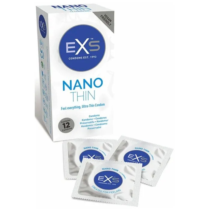 EXS EXS Nano Thin Condoms 12pk Vibrators