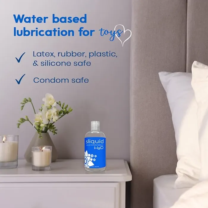 Lubricants Sliquid Naturals H2O Intimate Water Based Lubricant Glycerine And Paraben Free 255ml FRISKY BUSINESS SG