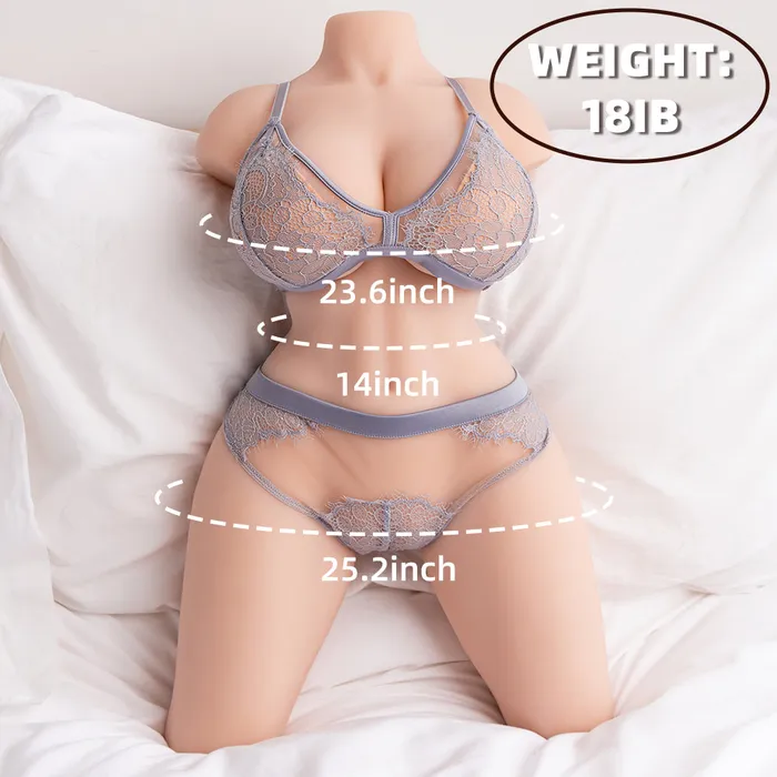 nastnova Male Sex Toys Sabrina 18lb Small Sex Doll with Legs for Beginners