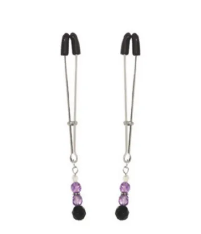 Traveling Tickle Trunk Male Sex Toys Nipple Clamps Tweezer with Beads