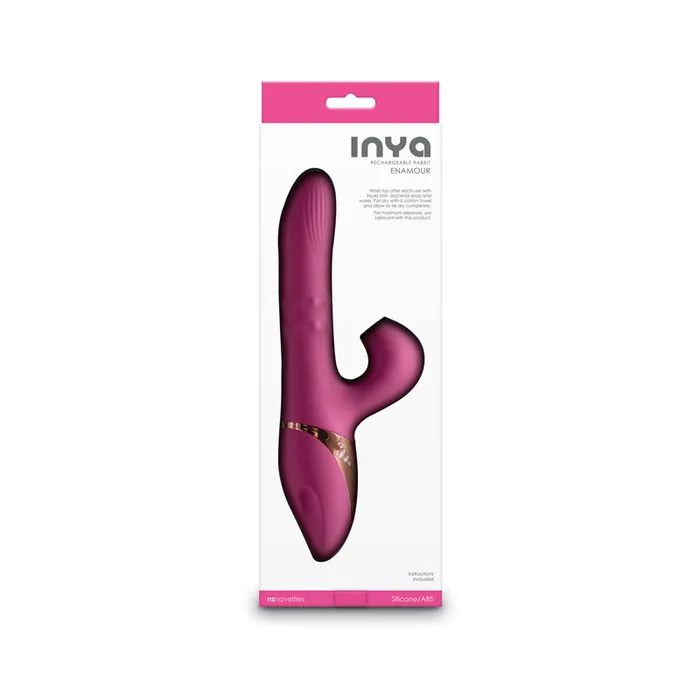 Vibrators NS Novelties INYA Enamour Rabbit Vibrator Pink