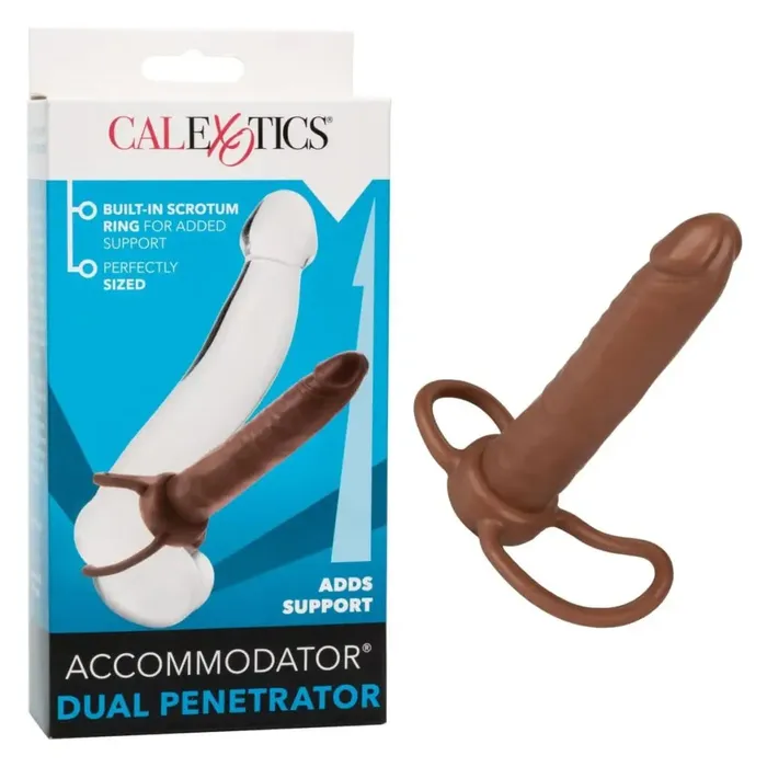 Accommodator Dual Penetrator Brown CalExotics Female Sex Toys