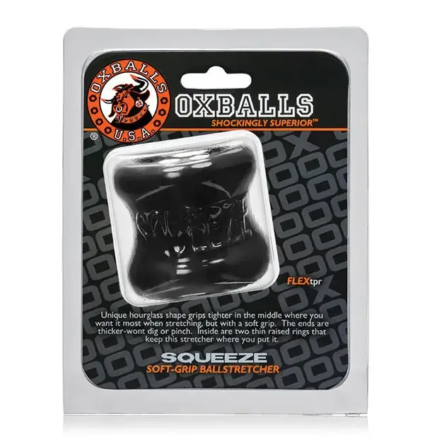 Anal OxBalls Squeeze Ball Stretcher Black OXBALLS Anal OxBalls Squeeze Ball Stretcher Black OXBALLS