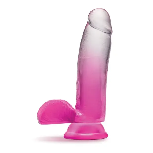 Blush Blush B Yours Sugar Magnolia 7 in Dildo with Balls Suction Cup Fuchsia Dildos Blush Blush B Yours Sugar Magnolia 7 in Dildo with Balls Suction Cup Fuchsia Dildos