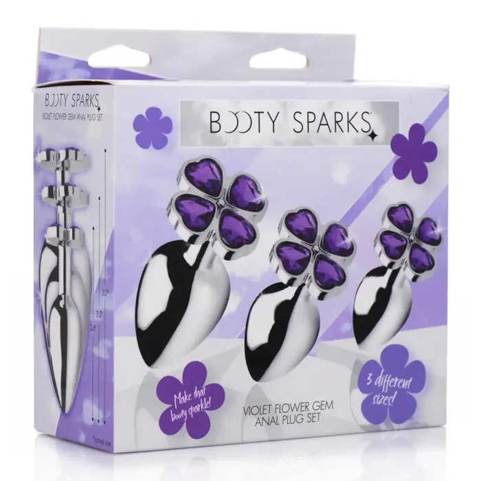 Booty Sparks Anal Booty Sparks Flower Hearts Anal Plug Set Booty Sparks Anal Booty Sparks Flower Hearts Anal Plug Set