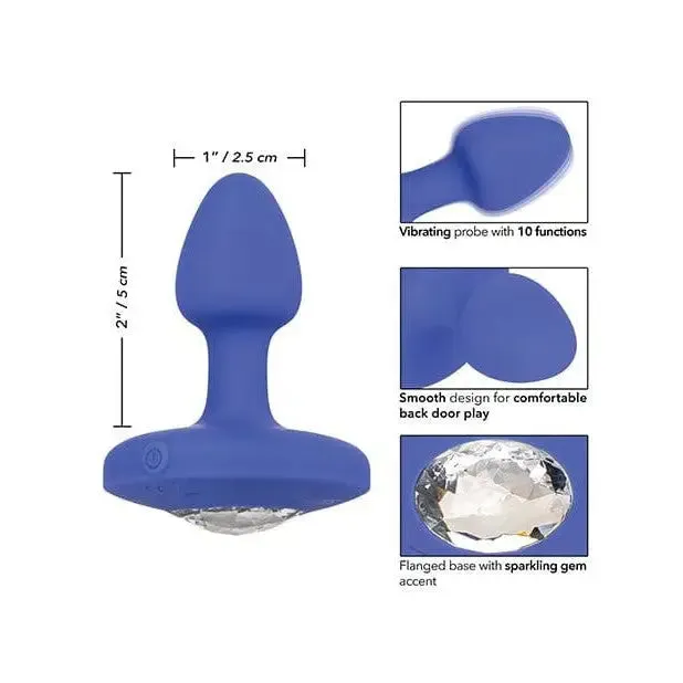 CalExotics Anal Cheeky Gems Small Rechargeable Vibrating Probe Blue CalExotics Anal Cheeky Gems Small Rechargeable Vibrating Probe Blue