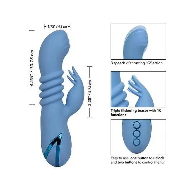 California Dreaming Santa Cruz Coaster Blue CalExotics Vibrators
