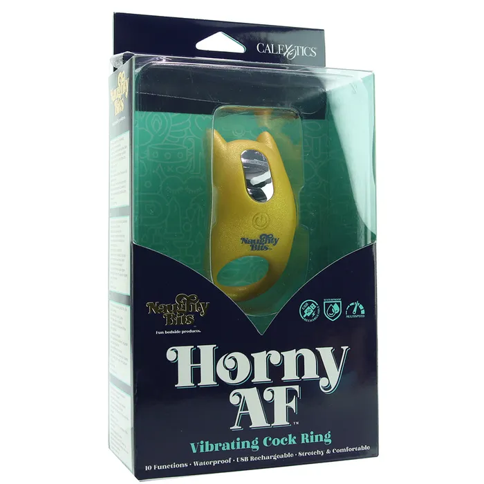 Couples CalExotics Naughty Bits Horny AF Vibrating Cock Ring Couples CalExotics Naughty Bits Horny AF Vibrating Cock Ring