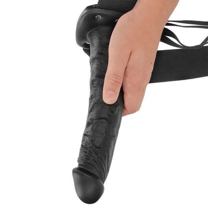 Dildos Shots Toys Real Rock Hollow 10 Inch StrapOn in Black Dildos Shots Toys Real Rock Hollow 10 Inch StrapOn in Black