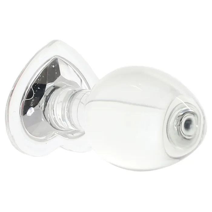 Evolved Novelties Anal Adam Eve Red Heart Gem Glass Plug in Medium Evolved Novelties Anal Adam Eve Red Heart Gem Glass Plug in Medium