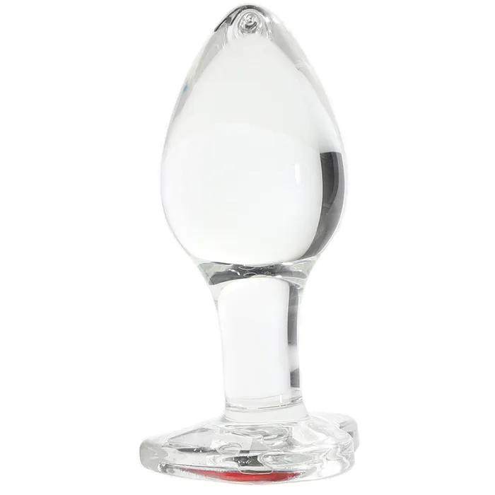 Evolved Novelties Anal Adam Eve Red Heart Gem Glass Plug in Medium Evolved Novelties Anal Adam Eve Red Heart Gem Glass Plug in Medium