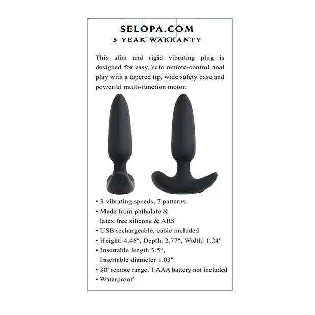 Evolved Novelties INC Anal Selopa Black Beauty Black Evolved Novelties INC Anal Selopa Black Beauty Black