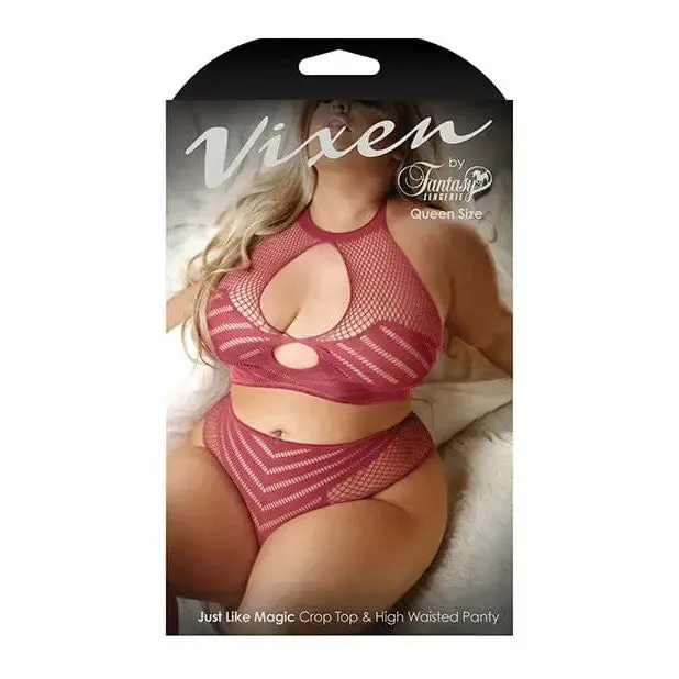 Fantasy Lingerie Female Sex Toys Vixen Just Like Magic Stretch Net Halter Top Panty Fantasy Lingerie Female Sex Toys Vixen Just Like Magic Stretch Net Halter Top Panty
