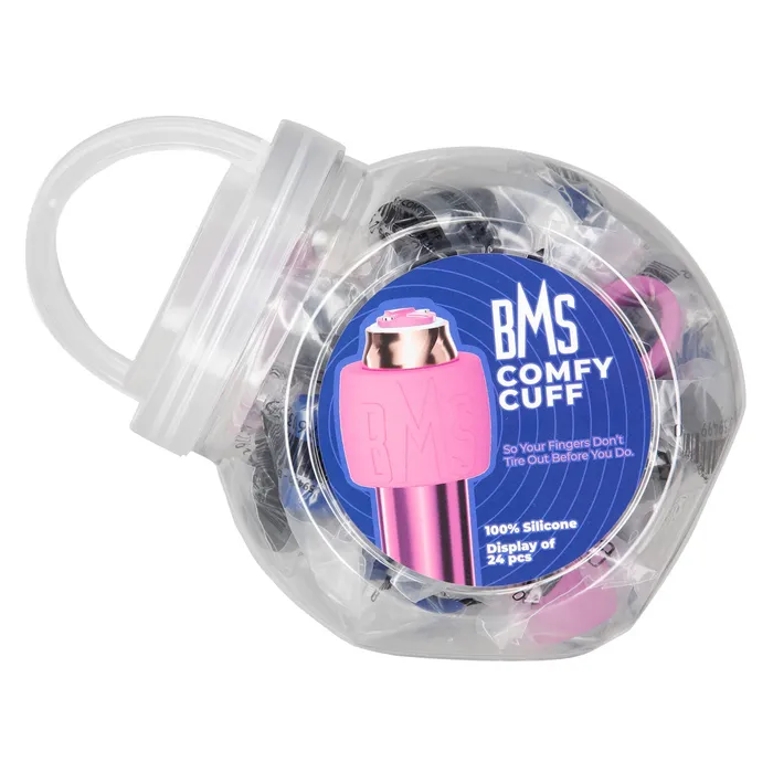 Female Sex Toys BMS Enterprises BMS Silicone Comfy Cuff Bowl Assorted Colours 24 pcs