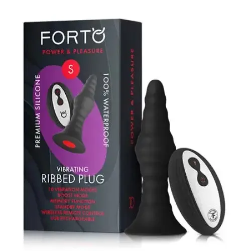 Forto Male Sex Toys Forto Vibrating Ribbed Plug Rechargeable RemoteControlled Silicone Anal Plug Forto Male Sex Toys Forto Vibrating Ribbed Plug Rechargeable RemoteControlled Silicone Anal Plug