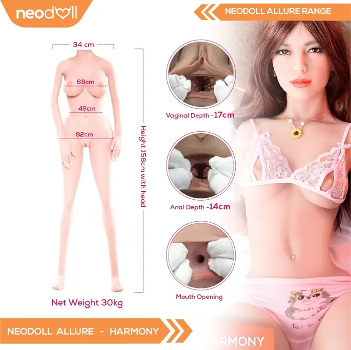 Male Sex Toys Neodoll Allure Harmony Realistic Sex Doll 158cm 6YE Doll