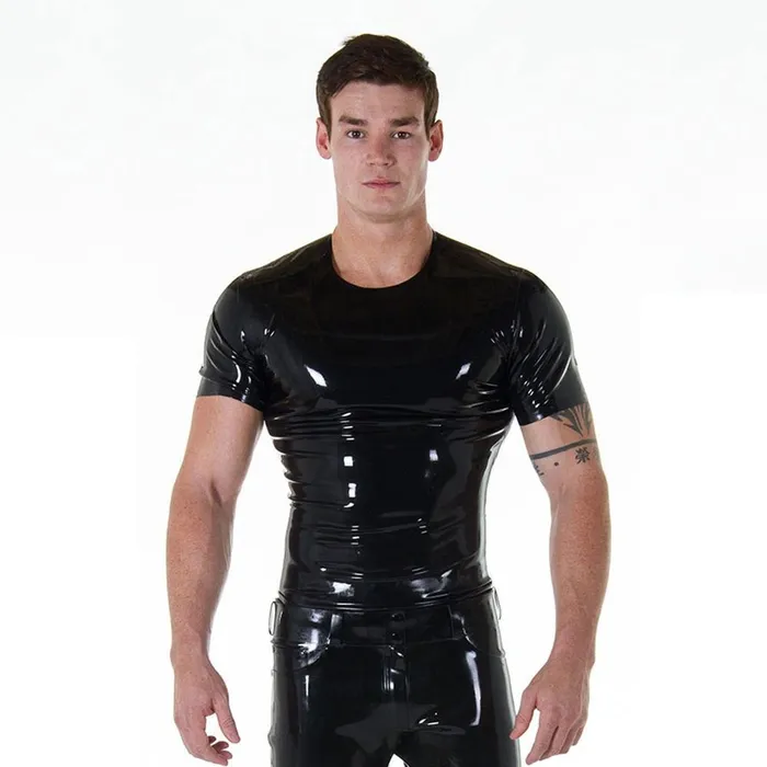 Male Sex Toys REGULATION Short Sleeve Rubber TShirt Pull On