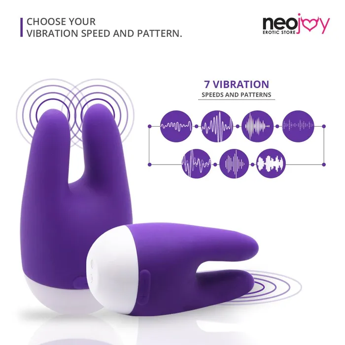 Neojoy Female Sex Toys Neojoy NipClit Silicone Clitoral Vibrator USB Rechargeable 7Speed Functions