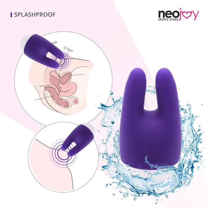Neojoy Female Sex Toys Neojoy NipClit Silicone Clitoral Vibrator USB Rechargeable 7Speed Functions
