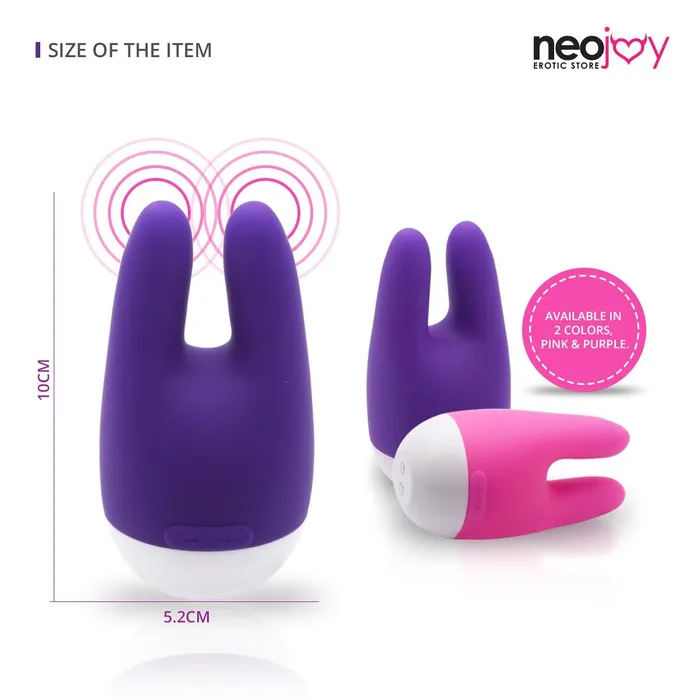 Neojoy Female Sex Toys Neojoy NipClit Silicone Clitoral Vibrator USB Rechargeable 7Speed Functions