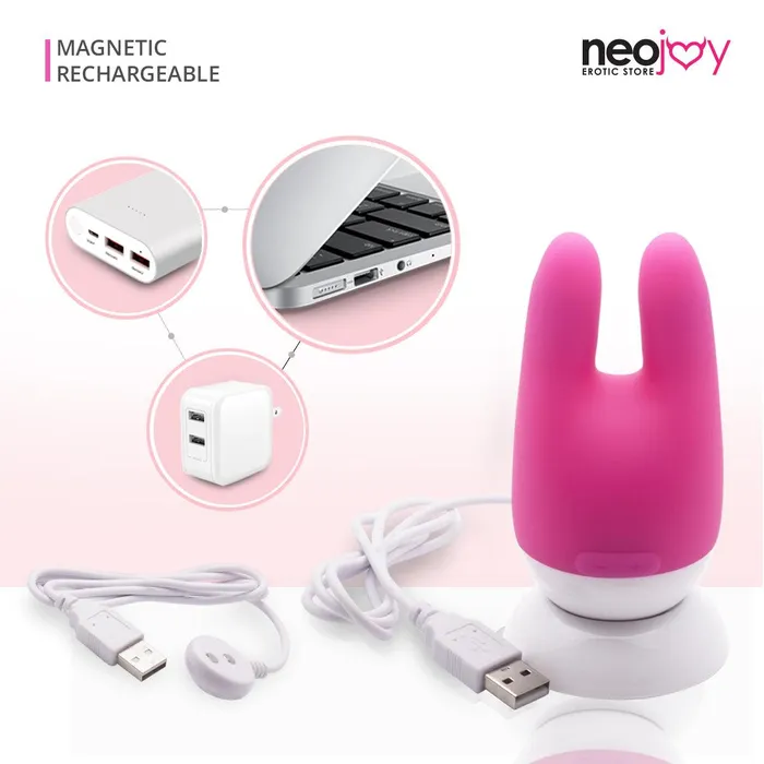 Neojoy Female Sex Toys Neojoy NipClit Silicone Clitoral Vibrator USB Rechargeable 7Speed Functions