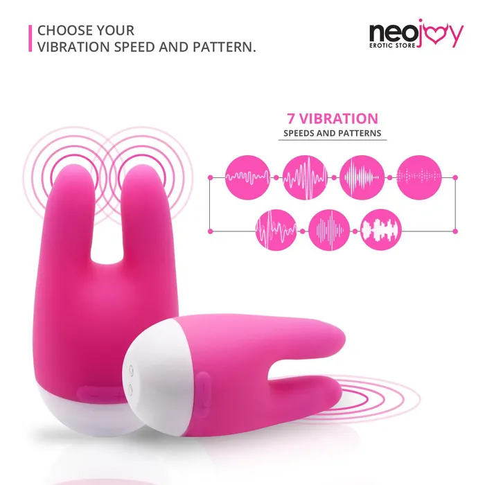 Neojoy Female Sex Toys Neojoy NipClit Silicone Clitoral Vibrator USB Rechargeable 7Speed Functions