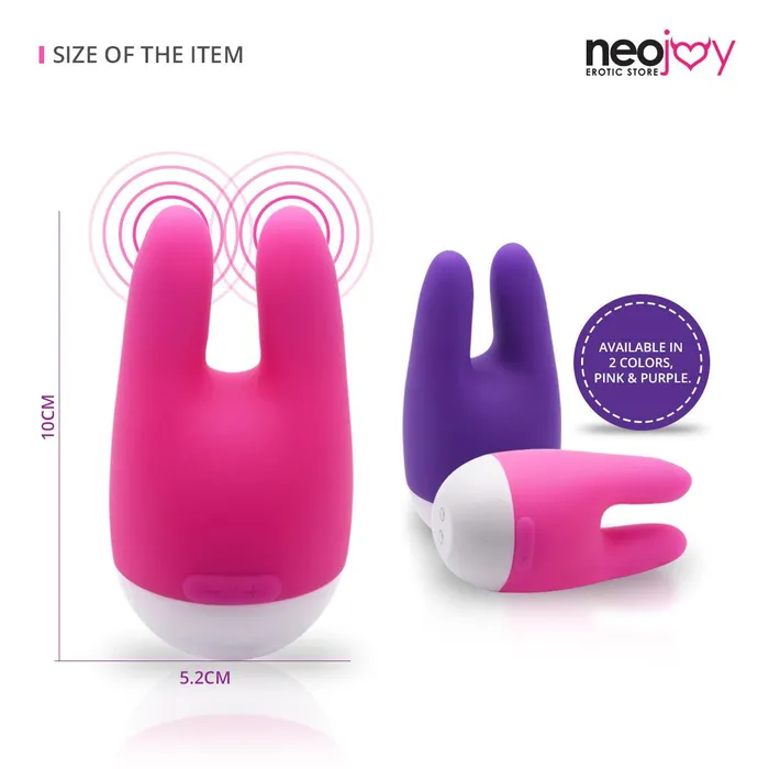 Neojoy Female Sex Toys Neojoy NipClit Silicone Clitoral Vibrator USB Rechargeable 7Speed Functions