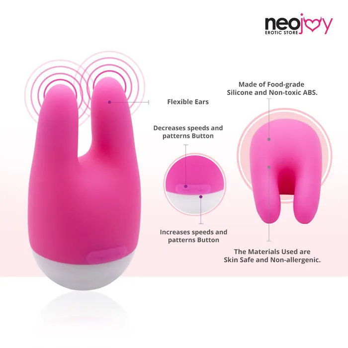 Neojoy Female Sex Toys Neojoy NipClit Silicone Clitoral Vibrator USB Rechargeable 7Speed Functions