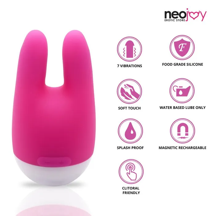 Neojoy Female Sex Toys Neojoy NipClit Silicone Clitoral Vibrator USB Rechargeable 7Speed Functions