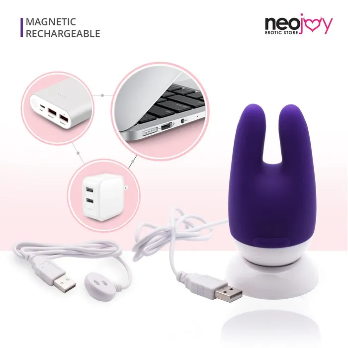 Neojoy Female Sex Toys Neojoy NipClit Silicone Clitoral Vibrator USB Rechargeable 7Speed Functions