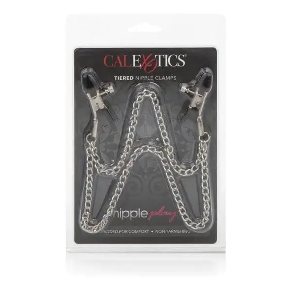 Nipple Play Tiered Nipple Clamps CalExotics Couples Nipple Play Tiered Nipple Clamps CalExotics Couples