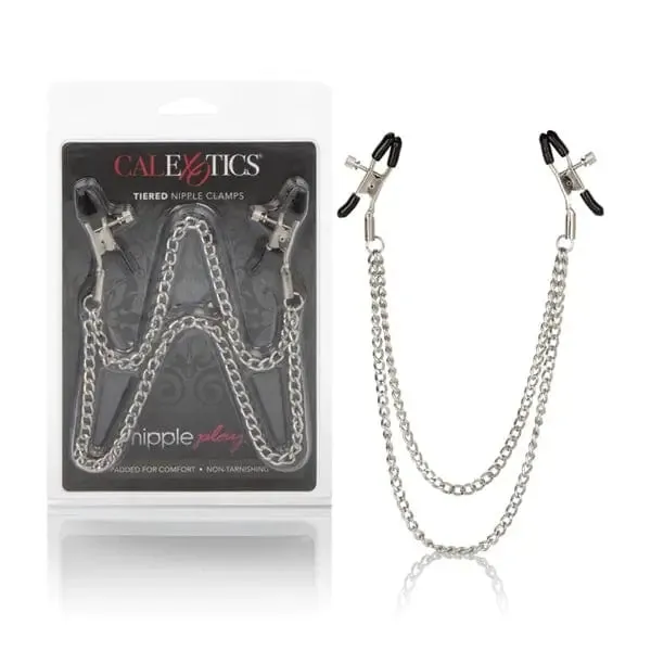 Nipple Play Tiered Nipple Clamps CalExotics Couples Nipple Play Tiered Nipple Clamps CalExotics Couples