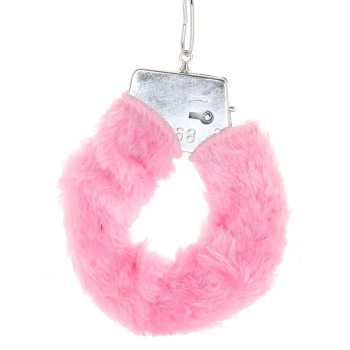 Playful Furry Cuffs with Keys in Pink CalExotics Vibrators Playful Furry Cuffs with Keys in Pink CalExotics Vibrators
