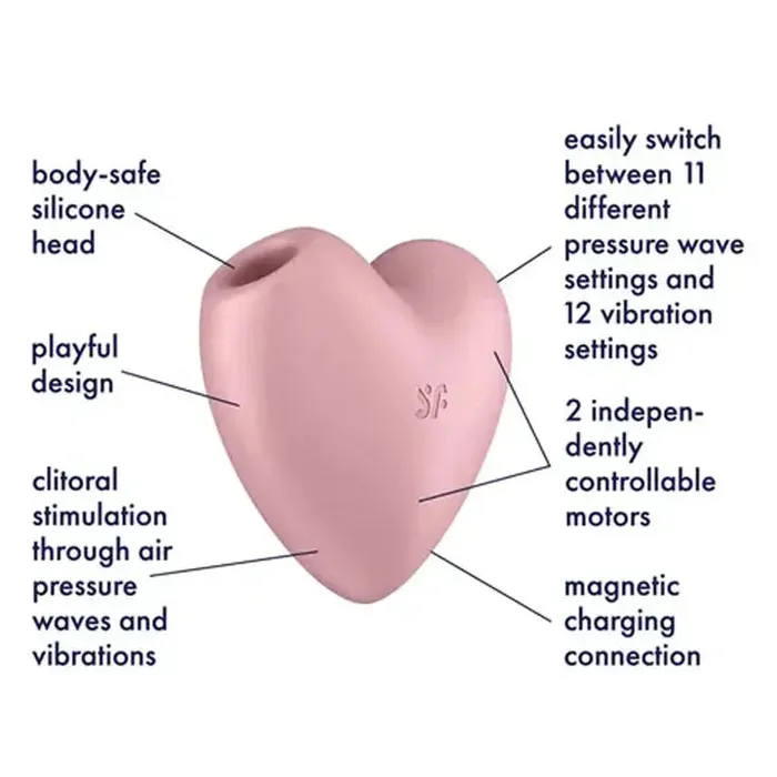 Satisfyer Vibrators Satisfyer Cutie Heart Air Pulse Stimulator Vibrator